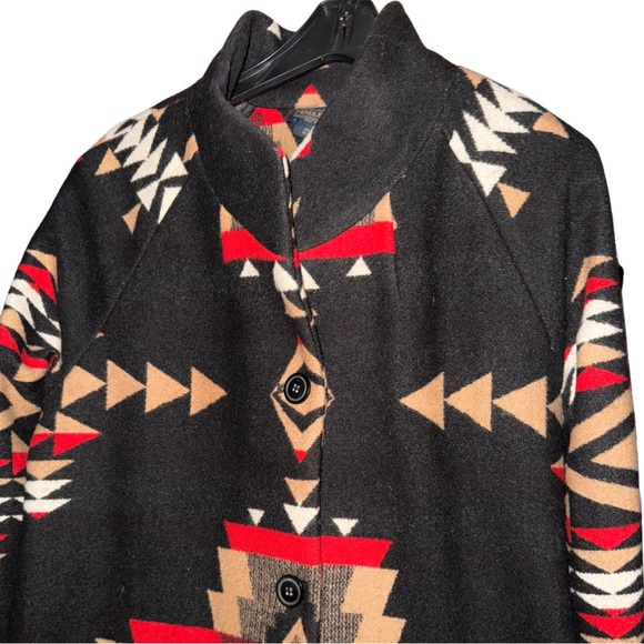 NEW! Pendleton Rock Point Archive Blanket Coat Jacket Western Boho Tribal - Picture 11 of 16